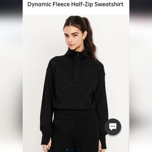 Old Navy Black Half-Zip Sweatshirt
